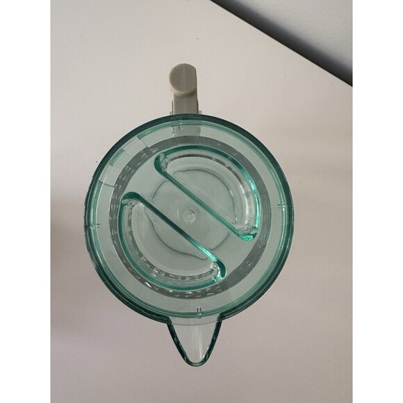 Starbucks Iced Coffee Pour Over Pitcher Green BPA Free 2013 Cone Pitcher Lid EUC - Picture 6 of 10